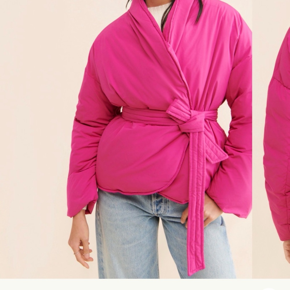 Maeve Pink Puffer Jacket